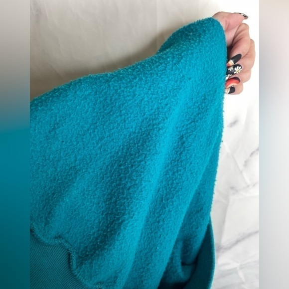 VINTAGE 90s Lace Collared Granny Pullover Floral Sweatshirt -H26 - Picture 8 of 9